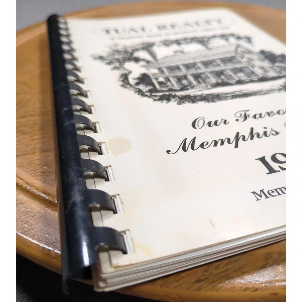 1989 Our Favorite Memphis‎ Recipes Cookbook Tual Realty Vintage Tennessee